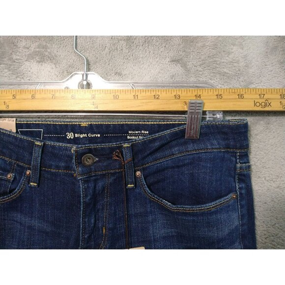 Levis Jeans Womens 30x32 Blue Denim Slight Curve Bootcut Skinny Modern Rise - Picture 3 of 13